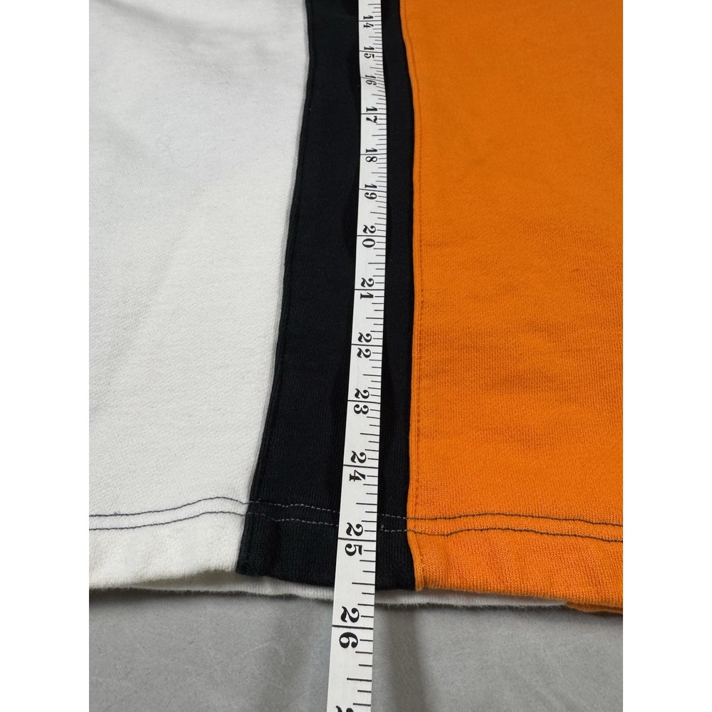 Converse x Koché Colorblock Rugby Shirt Pullover Orange Black White XS - Picture 6 of 7